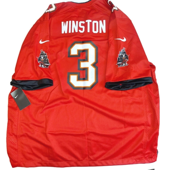 Nike Tampa Bay Buccaneers Jersey Mens Size XXL Jameis Winston #3 On Field Red - Picture 6 of 9
